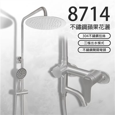 8714不鏽鋼蘋果花灑
