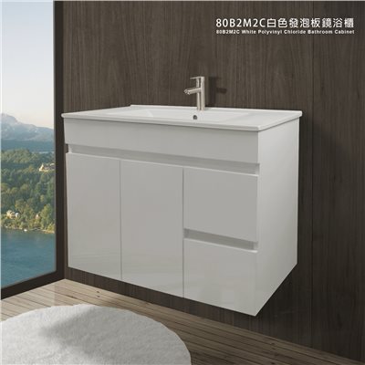80B2M2C雙門雙抽衛浴櫃
