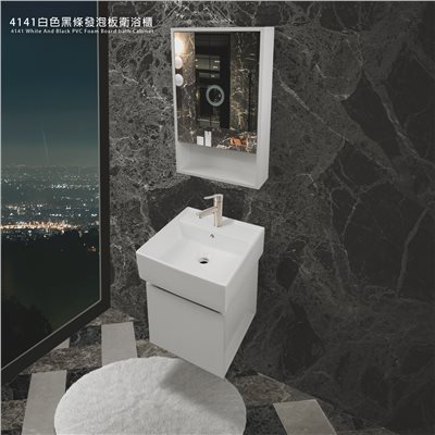 4141白色發泡板鏡浴櫃